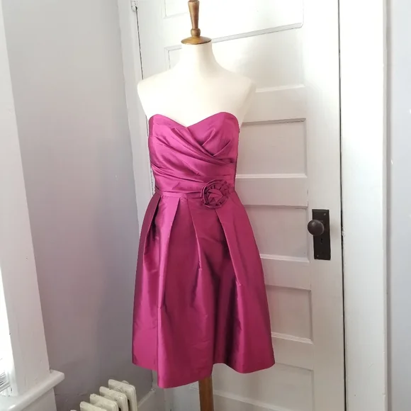 Alfred Sung Fruit Punch Strapless Dress, Size 8 - Picture 1 of 11